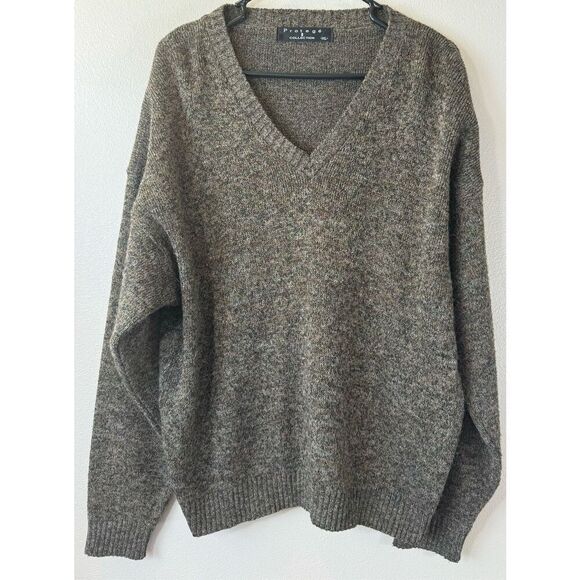 Vintage Protege Collection Alpaca Wool Blend Men's Sweater Made in USA XL - Picture 1 of 9